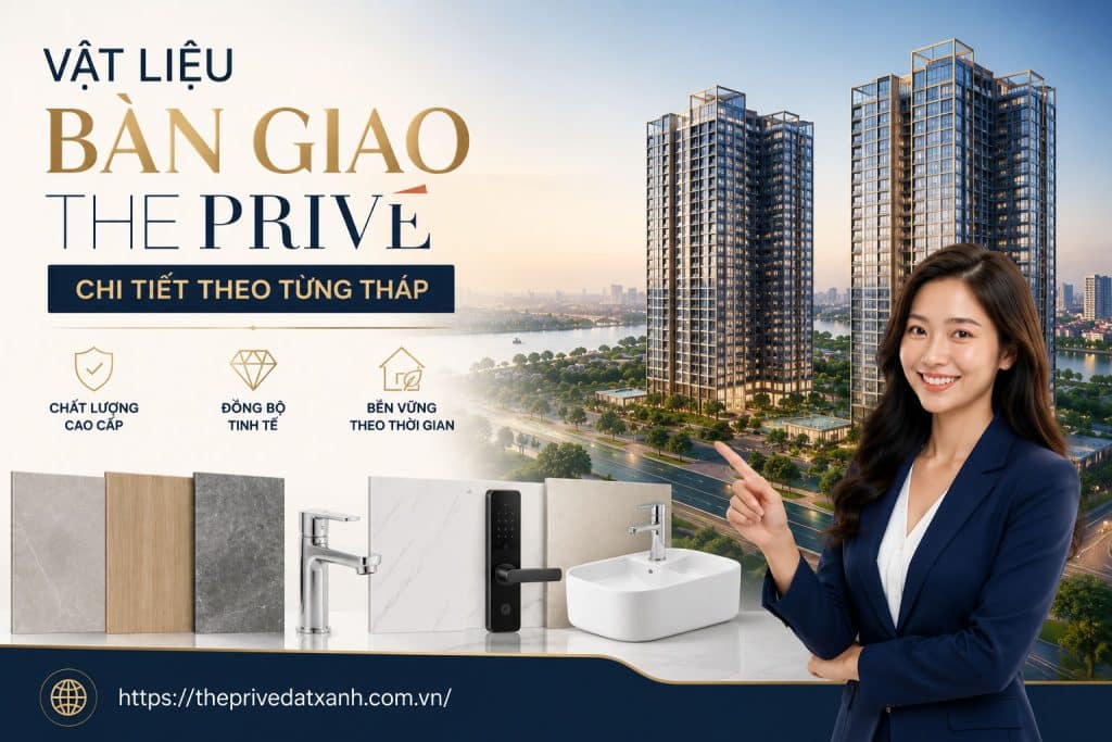 Vật Liệu Bàn Giao The Privé Chi Tiết Theo Từng Tháp