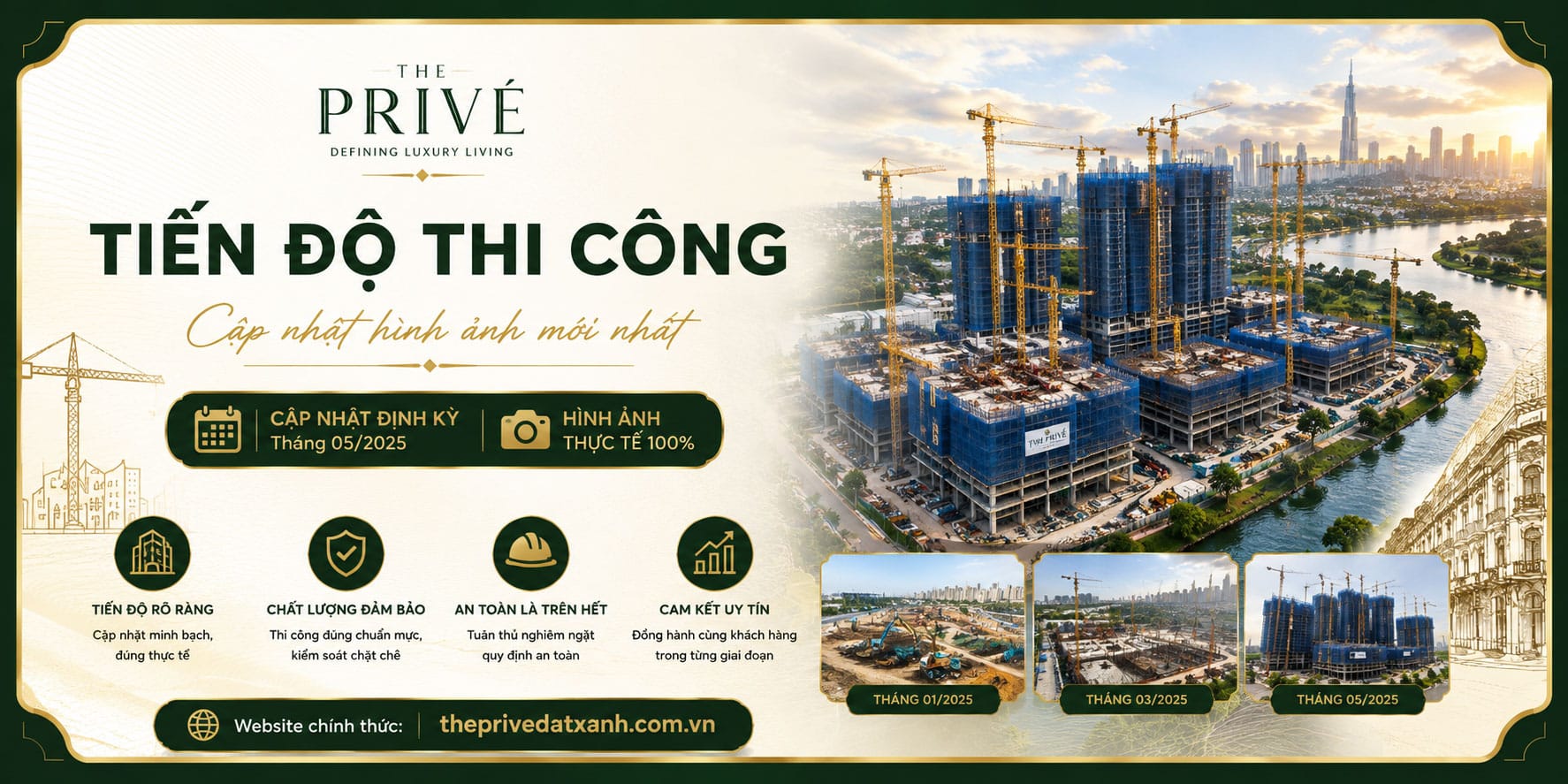 Tiến độ thi công The Prive