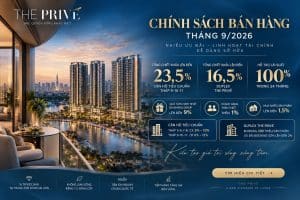 The Prive bùng nổ chính sách bán hàng tháng 9/2026