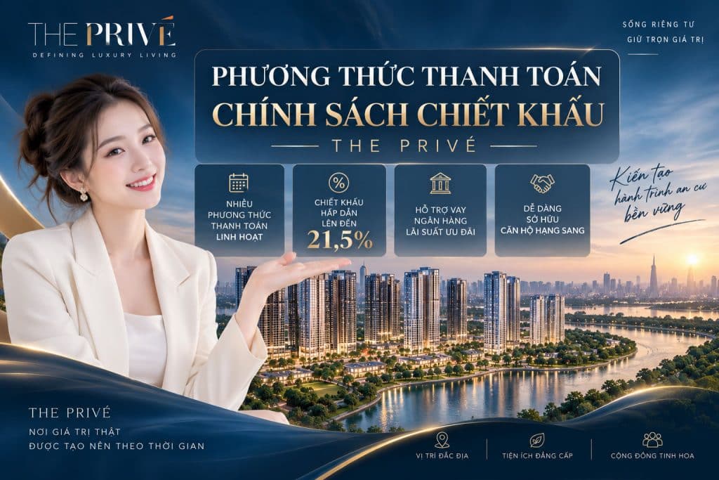Phương Thức Thanh Toán & Chính Sách Chiết Khấu The Privé