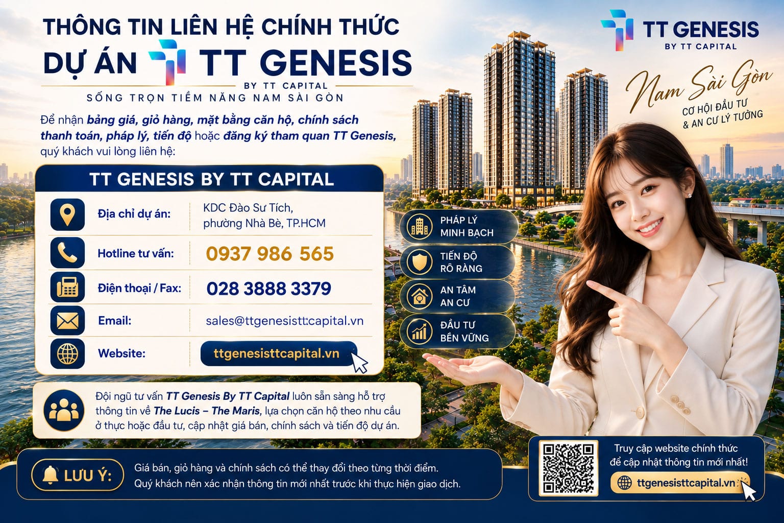 Thông tin liên hệ chính thức TT Genesis